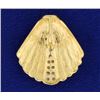 Image 2 : Diamond Sea Shell Pendant or Slide
