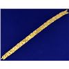 Image 1 : Heavy 18k Yellow Gold Men's Nugget Bracelet by Mayor's