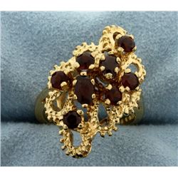 Vintage Garnet Gold Ring