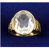 Image 1 : Vintage Mutual of Omaha Tele-Trip CZ Ring