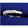 Image 2 : Round and Baguette Diamond Band Ring