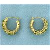Image 3 : Peridot Hoop Earrings
