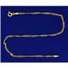 Image 1 : Italian Made 9 1/2 Inch Figaro Link Anklet