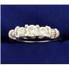 Image 1 : 1 ct TW Round and Baguette Diamond Ring