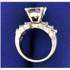 Image 3 : Over 4ct TW Princess Diamond Engagement Ring