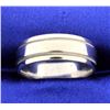 Image 1 : White gold 7mm Band Ring