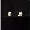 Image 2 : Diamond Stud Earrings in Sterling Silver