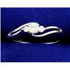 Image 1 : 1/5 ct TW Diamond White Gold 3 Stone Ring