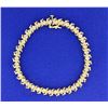4ct TW Champagne Diamond Tennis Bracelet
