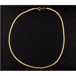 18K Flat S Link Neck Chain