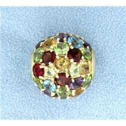 12 ct TW Multi Colored Gemstone Slide