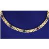 Image 2 : Ruby, Sapphire, Emerald, and Diamond Cabochon Necklace