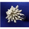 Image 2 : 2 1/2ct TW Starburst Diamond Ring