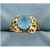 3ct Blue Topaz Ring