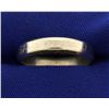 Men's White Gold Wedding Band Ring