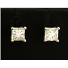 3/4ct TW Princess Cut Diamond Stud Earrings