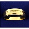 Image 1 : Unique Men's Wedding Band Ring