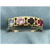 Image 1 : Multi Colored Gemstone Ring