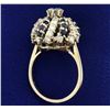 Image 3 : 2 1/2ct TW Diamond and Sapphire Ring