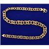 Image 1 : Italian Made 17 Inch Overlapping Anchor Link Neck Chain