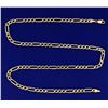 Image 1 : Italian Made 20 1/4 Inch Figaro Style Neck Chain