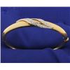 Italian Made 3/4ct TW Diamond Bangle Bracelet