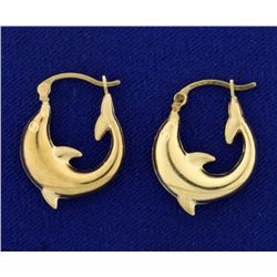 Dolphin Hoop Earrings