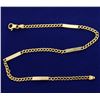 Image 1 : 10 1/2 Inch Curb and Bar Link Anklet