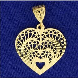 Intricate Unique Heart Pendant