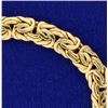Image 2 : Byzantine Link Necklace and Bracelet Set in 14k Gold