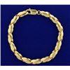 Image 1 : 8 1/4 Inch Twist 8 Link Designer Bracelet