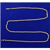 Image 1 : 25 1/2 Inch Rope Style Neck Chain in 14k Gold