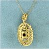 Image 2 : Natural Amethyst Pendant and Chain