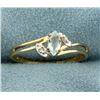 Image 1 : Aquamarine and Diamond Ring