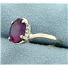 Image 2 : Pink Topaz and CZ Ring