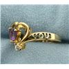Image 3 : Love You Amethyst and Diamond Ring
