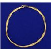 Image 1 : Italian Made Woven Designed Gold Bracelet