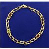 Image 1 : Multi Colored Gemstone Bracelet in 14k Gold