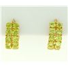 Image 1 : Peridot Hoop Earrings