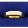 Comfort Fit Rounded Edge 4mm Gold Wedding Band