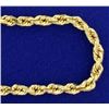 Image 2 : 22 1/2 Inch Rope Style Neck Chain in 14k Gold