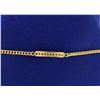 Image 2 : Curb Link Bracelet with Diamonds in 14k Gold