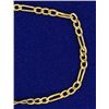 Image 2 : Italian Made 9 1/2 Inch Figaro Link Anklet