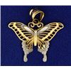 Image 1 : Butterfly Pendant in 14k Gold