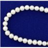 Image 2 : 18 Inch Akoya Pearl Necklace with 14k Gold Clasp