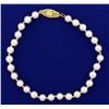 Image 1 : Akoya Pearl Bracelet with 14k Gold Clasp