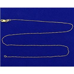 18 Inch 14k Yellow Gold Box Chain