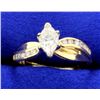 Image 1 : 2/3 Ct TW Marquise Diamond Ring