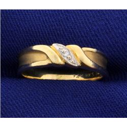 Unique Diamond Band Ring in 14k Gold