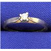 Image 1 : .05ct Diamond Solitaire Ring